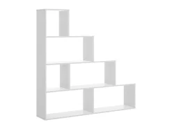 Estante Com 6 Compartimentos Disponivel Em Branco - Raja