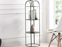 Estante De Metal 3 Prateleiras Preto - Graziela