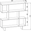Estante Hera, Branco, 100X22X111 Cm, Epikasa