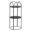 Estante, 2 Prateleiras Metal Preto - Graziela