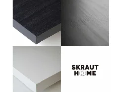 Estantes De Prateleiras , 230X186X25Cm, Sala De Estar - Escritório, Sala De Jantar, Branco E Preto