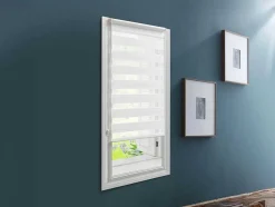Estore Enrolador Dia/Noite Em Poliester - 60 X 180 Cm - Branco - Barili