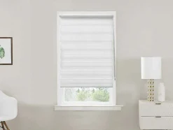 Estor Enrolavel Dia/Noite Em Poliester - 90 X 180 Cm - Branco - Barili
