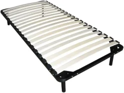 Estrado De Ripas Para Montar 90 X 200 Cm - 19 Ripas - Com Pe - Preto