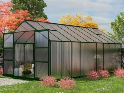 Estufa De Jardim Em Policarbonato De 16,8 M Com Base - Ixora