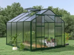 Estufa De Jardim Em Policarbonato De 7.5 M Greenea Ii Com Base