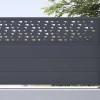 Extensao De Cerca De Pousar A89Xl178,3 Cm Aluminio Antracite Com Motivos - Bazio