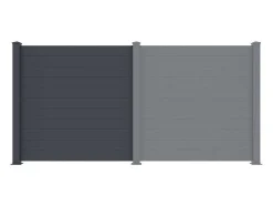 Extensao De Cerca De Pousar A182 X L178,3 Cm Aluminio Antracite - Otavio