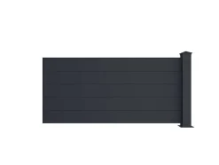 Extensao De Painel De Vedacao De Pousar A78 X C189 Cm + 1 Poste Antracite - Otavio