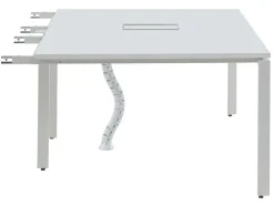 Extensao Para Mesa De Escritório De 2 Péssoas Branco C120 Cm - Downtown