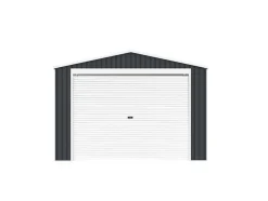 Garagem Em Aco Galvanizado Com Porta De Enrolar Cinza 19,5 M - Octou