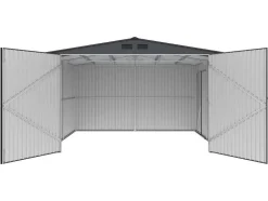Garagem Em Aco Galvanizado Efeito Madeira Cinzenta 15,1 M - Neron