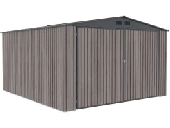 Garagem Em Aco Galvanizado Efeito Madeira Cinzenta 15,1 M - Neron