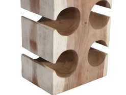 Garrafeira Em Madeira De Suar Para 10 Garrafas De C. 19 X L. 27 X A. 70 Cm Cor Natural - Cagayan