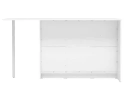 Ilha Central De Cozinha Com 2 Portas, 1 Gaveta E 2 Nichos, Branco - Tunori