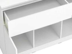 Ilha Central De Cozinha Com 2 Portas, 1 Gaveta E 2 Nichos, Branco - Tunori