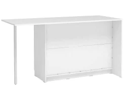 Ilha Central De Cozinha Com 2 Portas, 1 Gaveta E 2 Nichos, Branco - Tunori