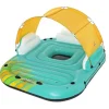 Ilha Insuflável Azul E Amarelo Com Guarda-Sol Amovivel 291 X 265 Cm - Sunari Da Bestway