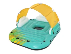 Ilha Insuflável Azul E Amarelo Com Guarda-Sol Amovivel 291 X 265 Cm - Sunari Da Bestway