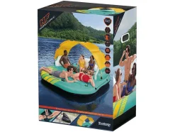 Ilha Insuflável Azul E Amarelo Com Guarda-Sol Amovivel 291 X 265 Cm - Sunari Da Bestway