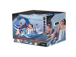 Ilha Insuflável Com Guarda-Sol Amovivel 373 X 264 Cm - Azulio Da Bestway