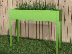Jardineira Com Pernas Em Aco Verde C100 X L30 X A80 Cm - Ygos