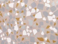 Jogo De Cama Algodao Estampagem Terrazzo, Capa De Edredão 220 X 240 Cm + 2 Fronhas 63 X 63 Cm Multicolor - Terazino