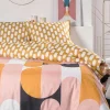Jogo De Cama Geometrico Em Algodao De 57 Fios/Cm , Capa De Edredão 240X260 Cm + 2 Fronhas 63X63 Cm Multicolor - Arlao