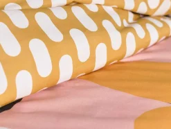 Jogo De Cama Geometrico Em Algodao De 57 Fios/Cm , Capa De Edredão 240X260 Cm + 2 Fronhas 63X63 Cm Multicolor - Arlao