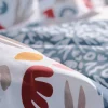 Jogo De Cama Reversivel Algodao De 57 Fios/Cm , Capa De Edredão 220X240 Cm + 2 Fronhas 63X63 Cm Multicolor - Sonira