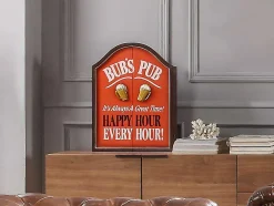 Jogo De Dardos E Placa Decorativa Happy Hour