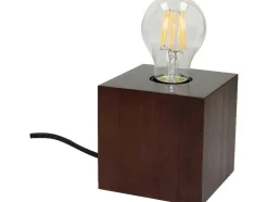 Lampada De Mesa Trongo, Nogueira, 10X10X10 Cm, Epikasa
