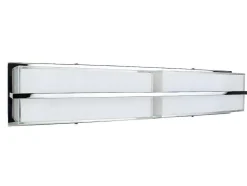 Lampada De Parede Sally, Cromio, Branco, 60X8X12 Cm, Epikasa