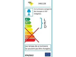 Lampada De Parede Zoey, Cromio, Branco, 89X8X13 Cm, Epikasa