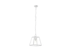 Lampada De Suspensao Amata, Branco, 27,5X27,5X110 Cm, Epikasa