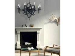 Lampada De Suspensao Cage, Preto, 55X55X120 Cm, Epikasa