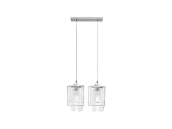 Lampada De Suspensao Gracja, Cromio, 33X13X130 Cm, Epikasa