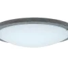 Lampada De Tecto Rocky, Cimento, Cromio, 45X45X10 Cm, Epikasa
