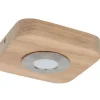 Lampada De Tecto Sunniva, Carvalho, Cetim, 14X14X3 Cm, Epikasa