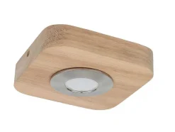 Lampada De Tecto Sunniva, Carvalho, Cetim, 14X14X3 Cm, Epikasa