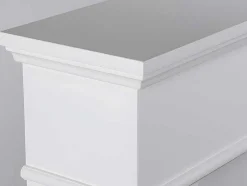 Lareira Electrica De Pousar Vesuvia - Com Cobertura - C98 X L24 X A102.5Cm - Branco