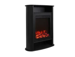 Lareira Elétrica De Pousar Com Protecao De C84X L33 X A111Cm Cor Preto - Mombacho