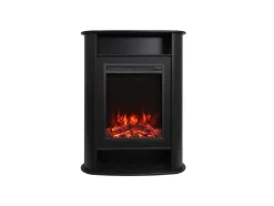 Lareira Elétrica De Pousar Com Protecao De C84X L33 X A111Cm Cor Preto - Mombacho