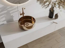 Lavatório De Casa De Banho Kanelle - Efeito Cobre