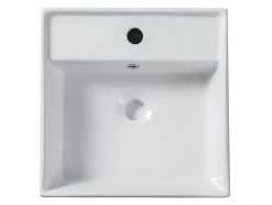 Lavatório De Casa De Banho Quadrado Branco - Verini