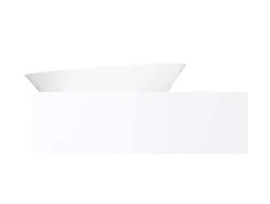 Lavatório Suspenso Em Solid Surface Com Toalheiro Cor Branco De C100 X L54 X A20 Cm - Yumiko