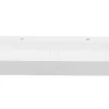 Lavatório Suspenso Em Solid Surface Cor Branco De C120 X L40 X A15 Cm - Yamdrok