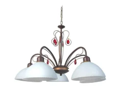 Lustre Tosel Bourgogne Vidro Braco Cetim D52 X H67 Cm