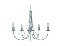 Lustre Tosel Cote D'Ivoire Lampada Decorativa Braco Cinza D60 X H80 Cm
