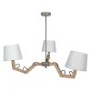 Lustre Tosel Geri Tecido Braco Cru D80 X H80 Cm